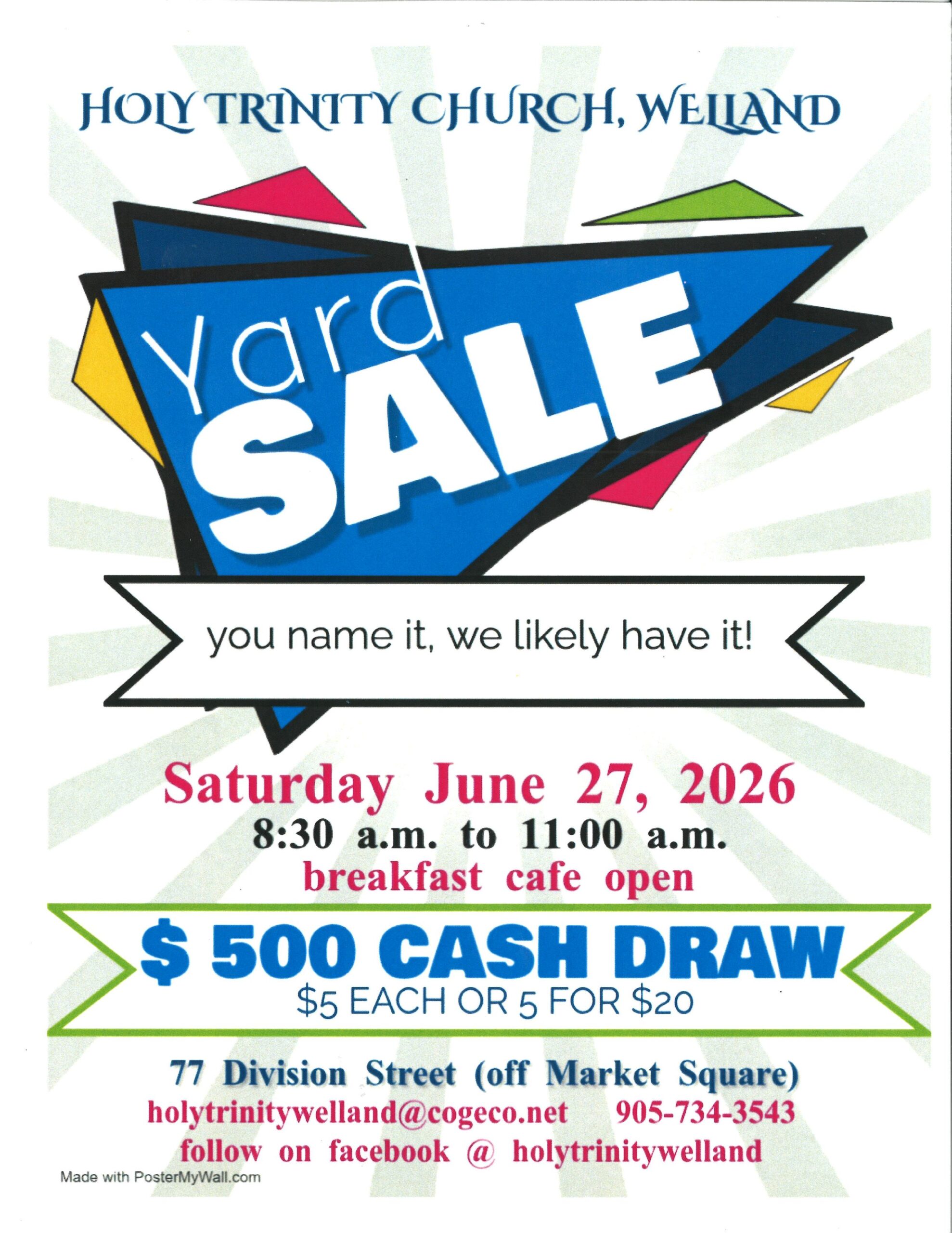 Yard Sale June 27 2026