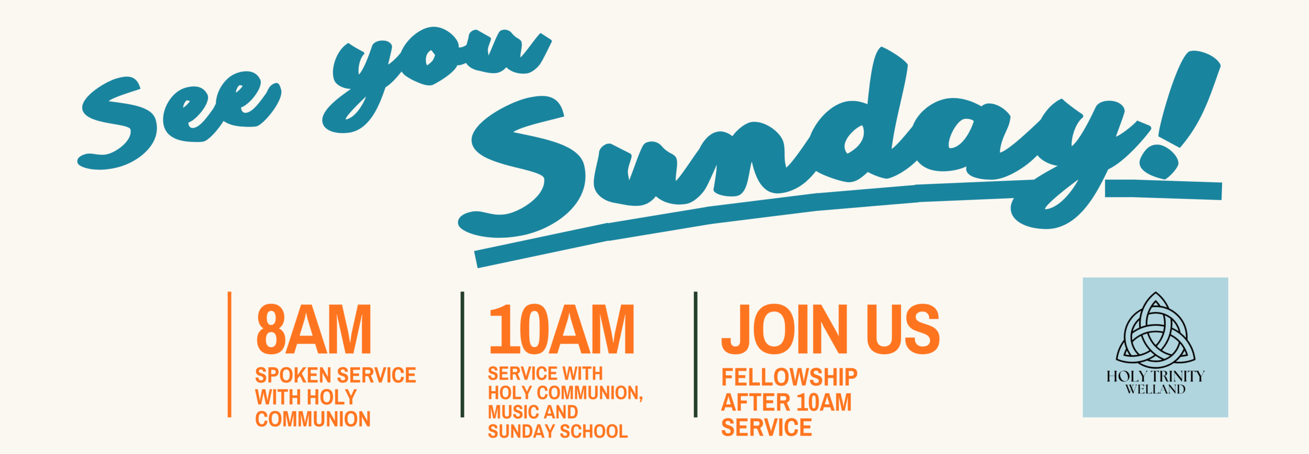 Sunday Service banner (72 x 25 in)